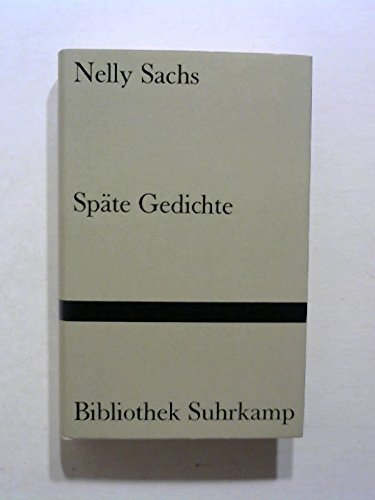 Imagen de archivo de Spte Gedichte. a la venta por Antiquariat Christoph Wilde