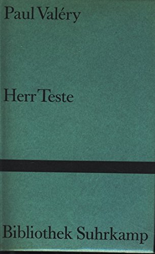 Stock image for Herr Teste. for sale by Antiquariat Hans Hammerstein OHG