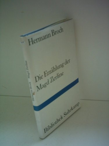 Die ErzÃ¤hlung der Magd Zerline. (9783518012048) by Broch, Hermann