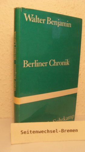 Stock image for Berliner Chronik (Bibliothek Suhrkamp) for sale by Antiquariat Armebooks