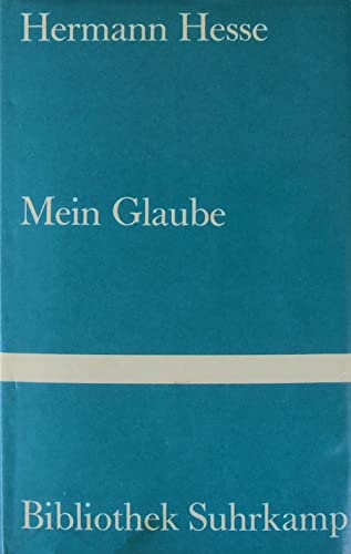 9783518013007: Mein Glaube