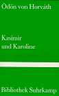 Beispielbild fr Kasimir und Karoline. zum Verkauf von medimops