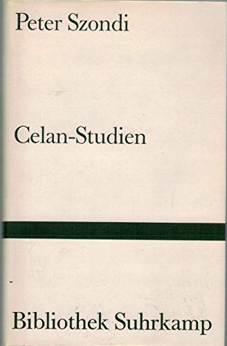 9783518013304: Celan-Studien