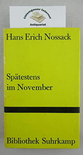 Imagen de archivo de Sptestens im November Roman a la venta por antiquariat rotschildt, Per Jendryschik
