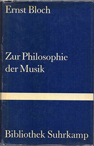 Beispielbild fr Zur Philosophie der Musik. zum Verkauf von medimops