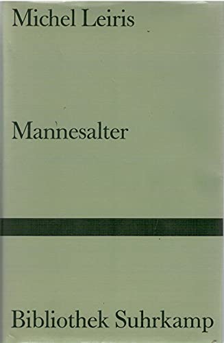 9783518014271: Mannesalter.