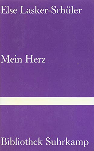 Beispielbild für Mein Herz (Bibliothek Suhrkamp) zum Verkauf von German Book Center N.A. Inc.