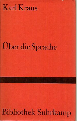 9783518015711: ber die Sprache