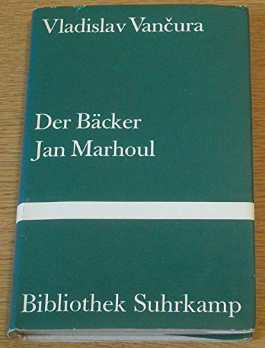 Stock image for Der Bcker Jan Marhoul. for sale by biblion2