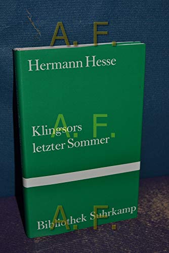 Klingsors letzter Sommer - Hesse, Hermann