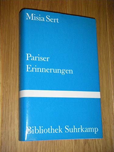 Beispielbild fr Pariser Erinnerungen. Aus dem Franzsischen von Hedwig Andertann. Bibliothek Suhrkamp (BS) Band 681. zum Verkauf von Antiquariat Mercurius