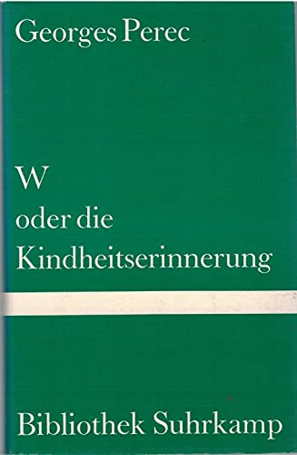 Stock image for W oder die Kindheitserinnerung for sale by Antiquariat Armebooks