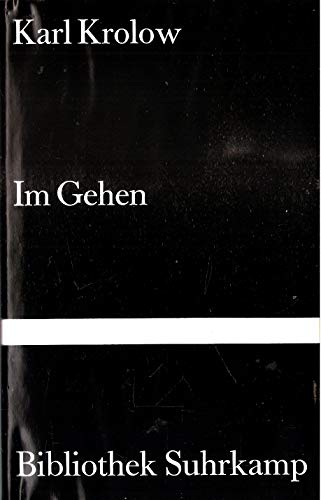 9783518018637: Im Gehen. Erzhlung