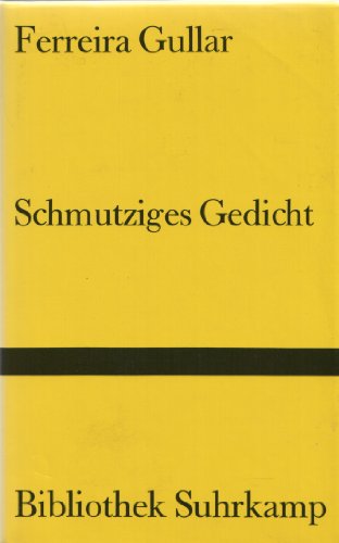 9783518018934: Schmutziges Gedicht / Poema Sujo.