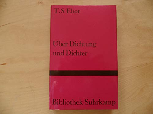 Beispielbild fr ber Dichtung und Dichter. Essays. zum Verkauf von medimops