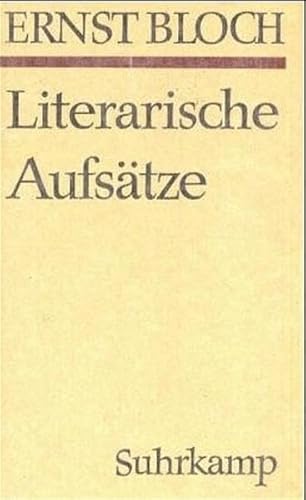 Literarische Aufsätze. (4.-5. Tsd.). - Schiller, Friedrich (1759-1805) - Bloch, Ernst.