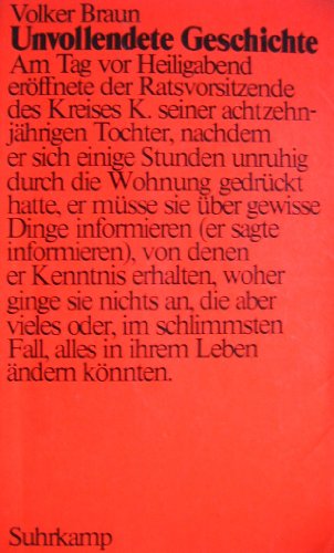 Stock image for Unvollendete Geschichte (German Edition) for sale by Wonder Book