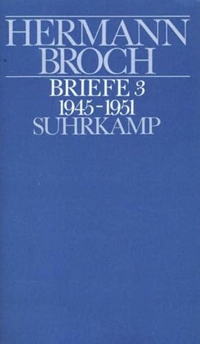 Stock image for Kommentierte Werkausgabe 13/3. Briefe 3: (1945 - 1951). Dokumente und Kommentare zu Leben und Werk for sale by Wonder Book