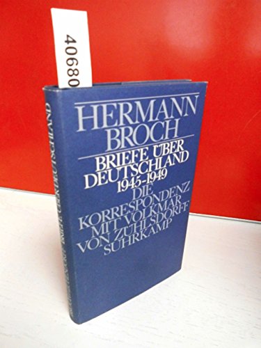 Stock image for Briefe u ber Deutschland, 1945-1949: Die Korrespondenz mit Volkmar von Zu hlsdorff (German Edition) for sale by Half Price Books Inc.