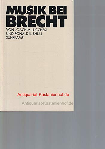 9783518026014: Musik bei Brecht (German Edition)