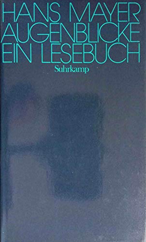 9783518026700: Augenblicke: Ein Lesebuch (German Edition)