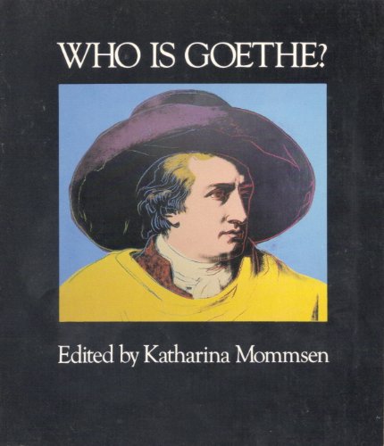 Stock image for Who is Goethe? for sale by German Book Center N.A. Inc.