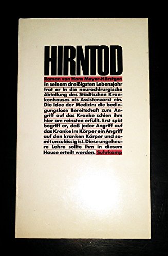 Stock image for Hirntod - Roman for sale by Sammlerantiquariat