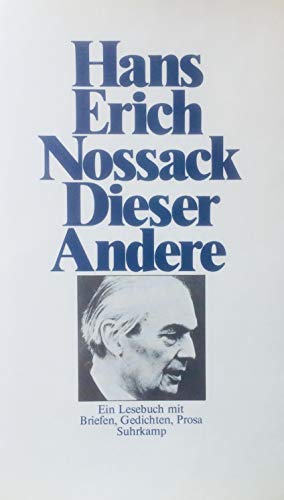 Stock image for Dieser Andere. Ein Lesebuch mit Briefen, Gedichten, Prosa for sale by Versandantiquariat Felix Mcke