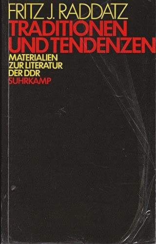 9783518039953: Traditionen und Tendenzen. Materialien zur Literatur der DDR