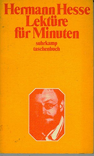 Lektüre für Minuten. suhrkamp-taschenbücher ; 7 - Hesse, Hermann