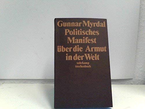 Politisches Manifest über die Armut in der Welt - suhrkamp taschenbuch Band 40 - Myrdal, Gunnar