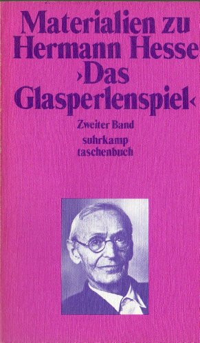 9783518066089: Materialien zu Hermann Hesse "Das Glasperlenspiel"