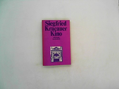 9783518066263: Kino. Essays, Studien, Glossen zum Film - Siegfried Kracauer