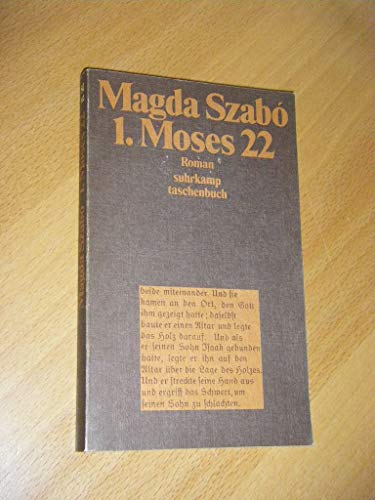 1. Moses 22. Roman. (9783518066423) by Unknown