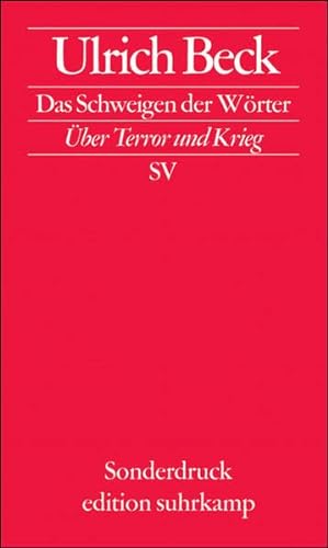 Beispielbild für Das Schweigen der Wörter: Über Terror und Krieg (edition suhrkamp) zum Verkauf von medimops