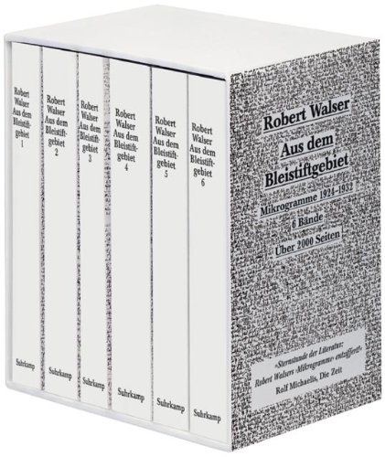 9783518067000: Walser: Aus Bleistiftgebiet/6 Bde