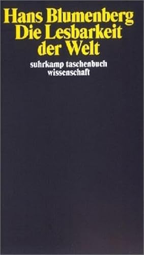 Die Lesbarkeit der Welt (Suhrkamp Taschenbücher Wissenschaft) - Blumenberg, Hans