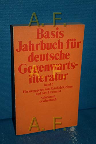 Stock image for Basis Jahrbuch fr deutsche Gegenwartsliteratur Band 5. for sale by Versandantiquariat Felix Mcke