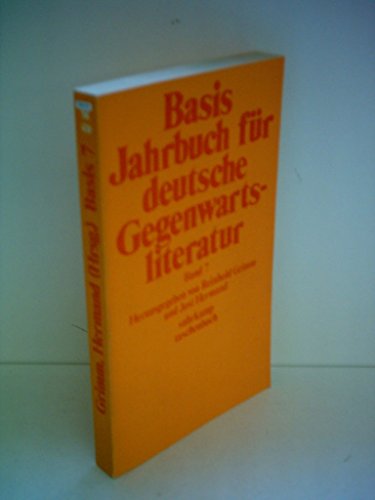 Stock image for Basis. Jahrbuch fr deutsche Gegenwartsliteratur, Band 7 for sale by Kultgut