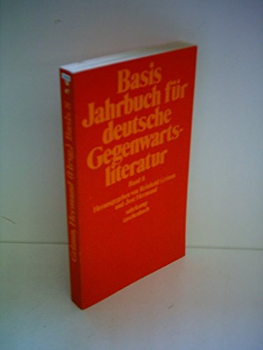 Stock image for Basis. Jahrbuch fr deutsche Gegenwartsliteratur, Band 8 for sale by Kultgut
