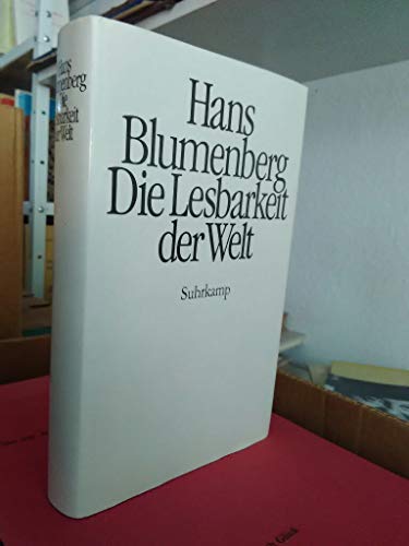 Die Lesbarkeit der Welt (German Edition) - Hans Blumenberg