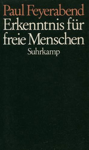 Stock image for Erkenntnis fr freie Menschen for sale by medimops