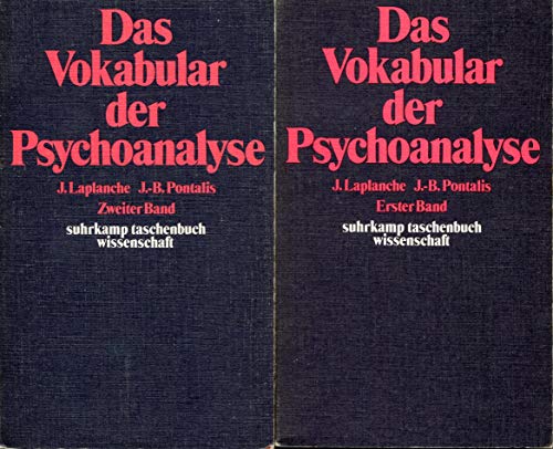 9783518076071: Das Vokabular der Psychoanalyse. 2 Bände