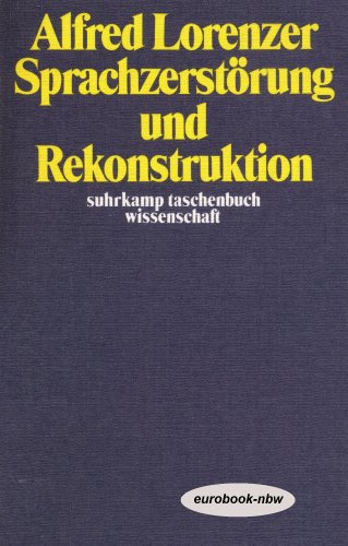 Sprachzerstörung und Rekonstruktion : Vorarbeiten zu einer Metatheorie der Psychoanalyse.