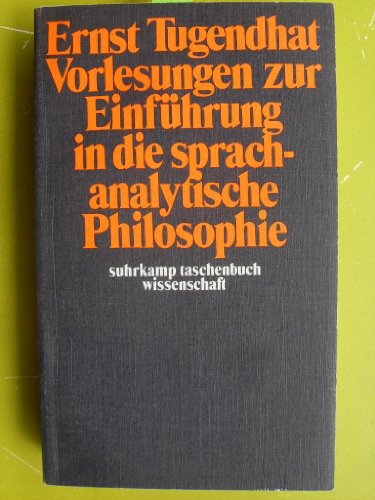 Beispielbild für Vorlesungen zur Einführung in die sprachanalytische Philosophie (Suhrkamp Taschenbuch. Wissenschaft) zum Verkauf von Martin Greif Buch und Schallplatte