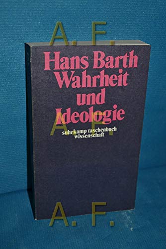 Stock image for Wahrheit und Ideologie (Suhrkamp Taschenbuch Wissenschaft ; 68) (German Edition) for sale by ThriftBooks-Dallas