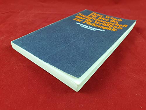 9783518076958: Suhrkamp Taschenbcher Wissenschaft, Nr.95, Die Idee der Sozialwissenschaft und ihr Verhltnis zur Philosophie (Livre en allemand)