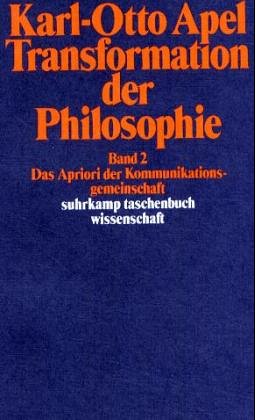 9783518077658: Transformation Der Philosophie 2. Das Apriori Der Kommunikationsgemeinschaft