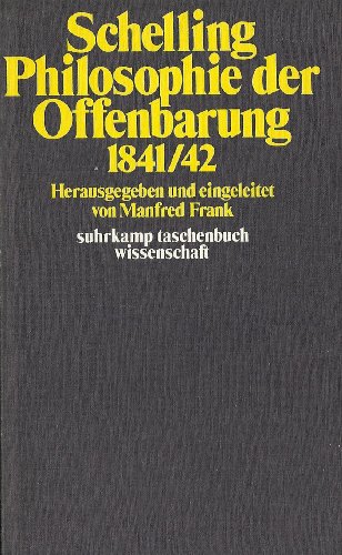 9783518077818: Philosophie der Offenbarung 1841/42 (Suhrkamp Taschenbuch. Wissenschaft)