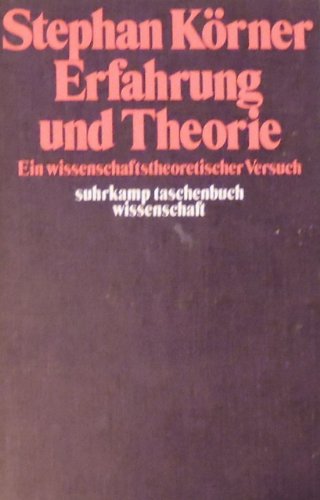 Stock image for Erfahrung und Theorie. Ein wissenschaftlicher Versuch. for sale by medimops